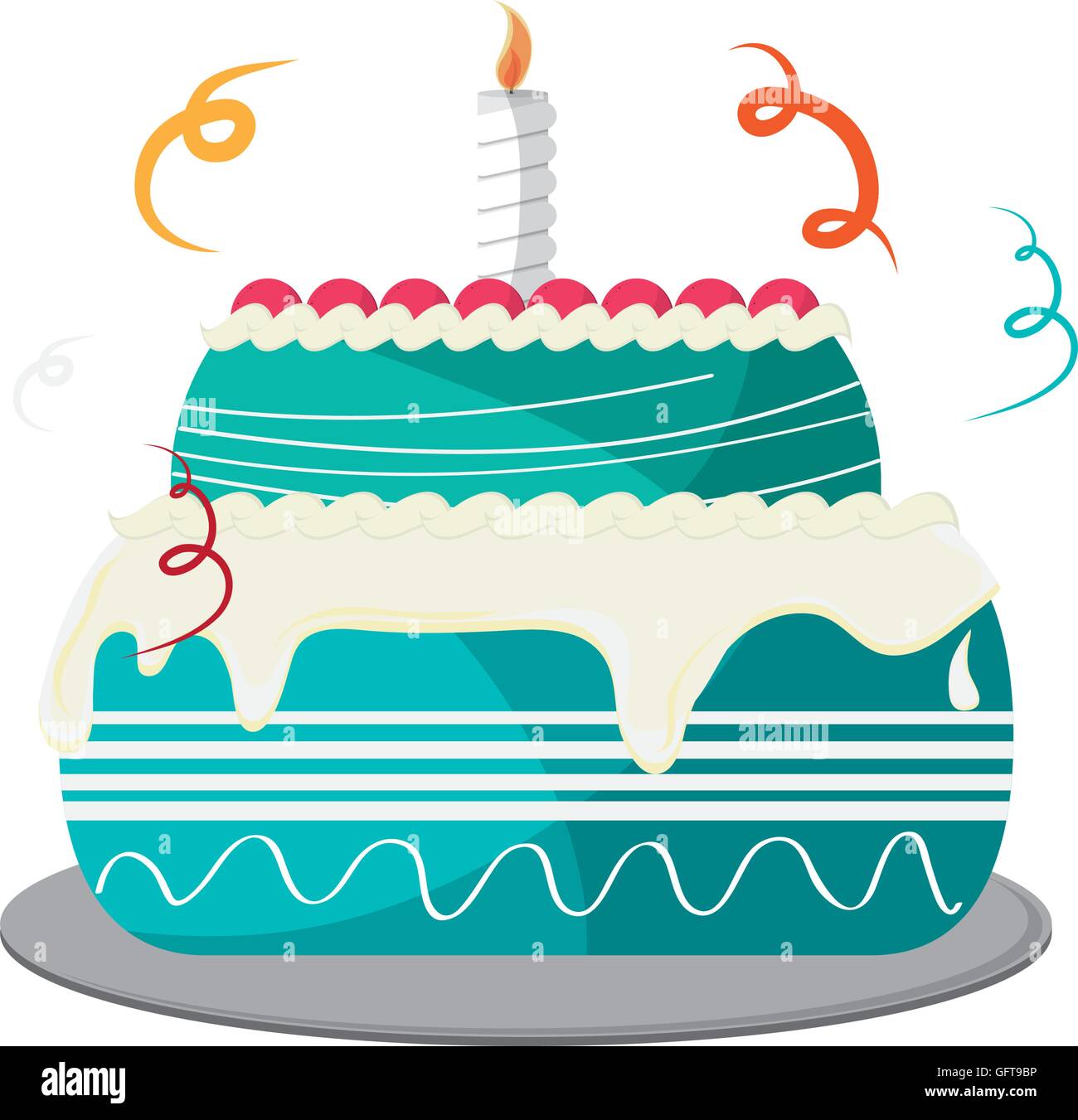 birthday cake icon Stock Vector Image & Art - Alamy