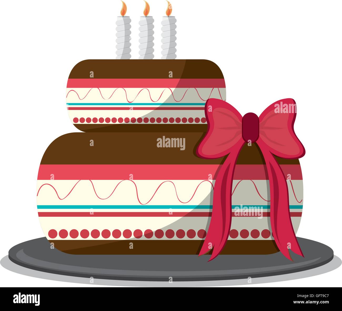 birthday cake icon Stock Vector Image & Art - Alamy
