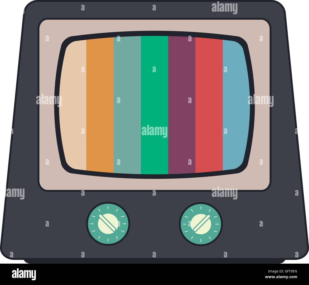 retro classic tv icon Stock Vector Image & Art - Alamy