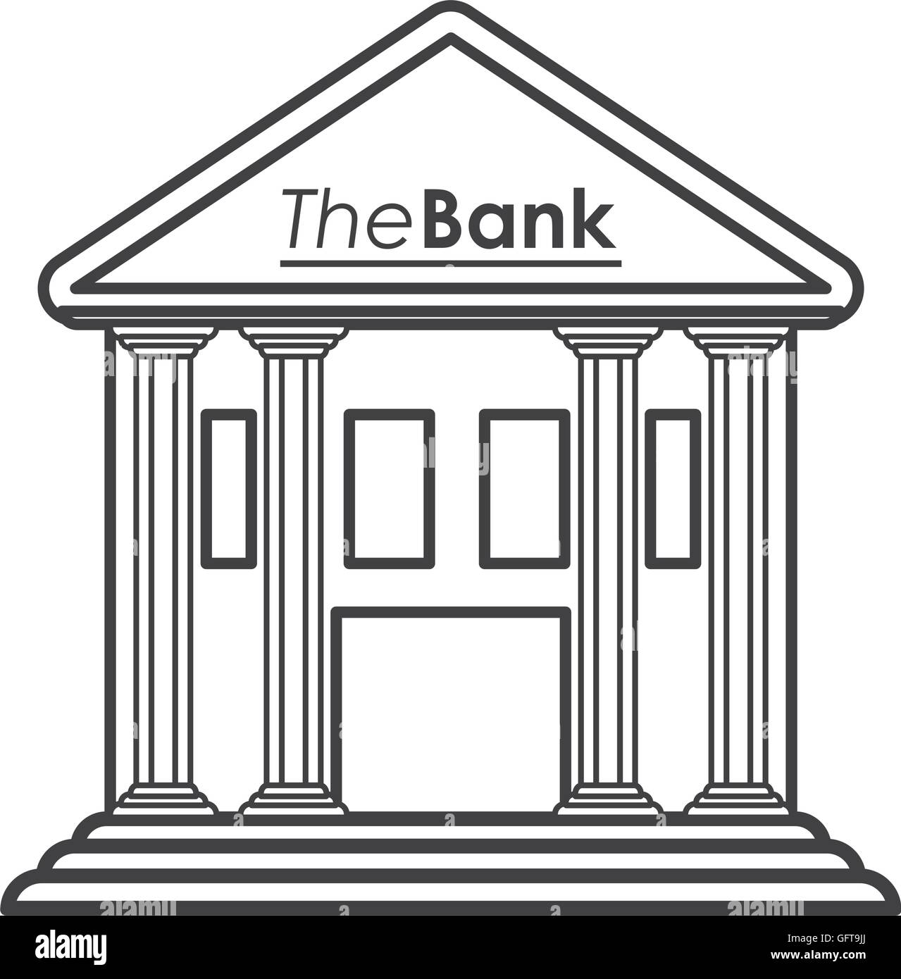 retro building icon Stock Vector Image & Art - Alamy