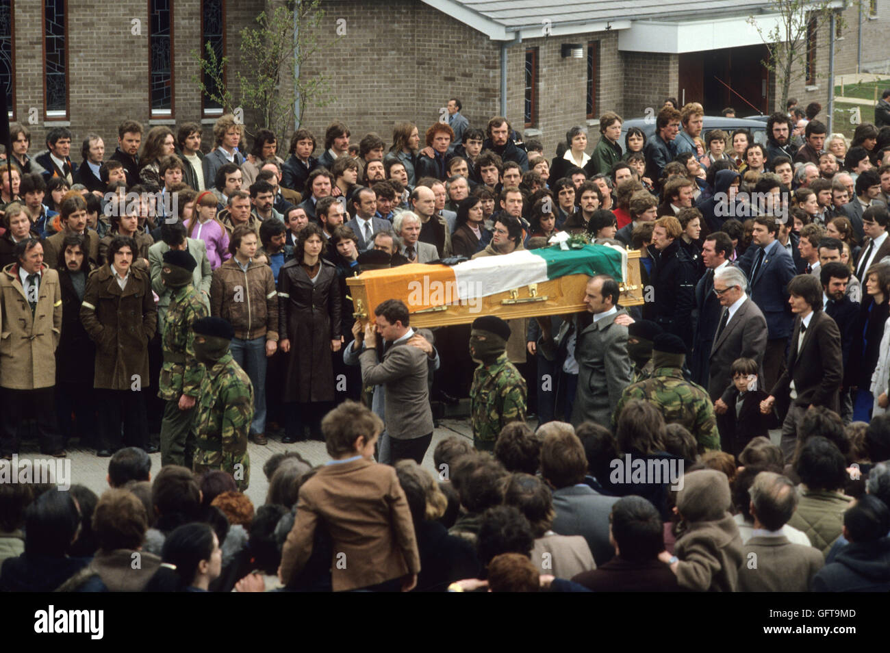 Bobby Sands funeral 1981 The Troubles Northern Ireland 1980s ...