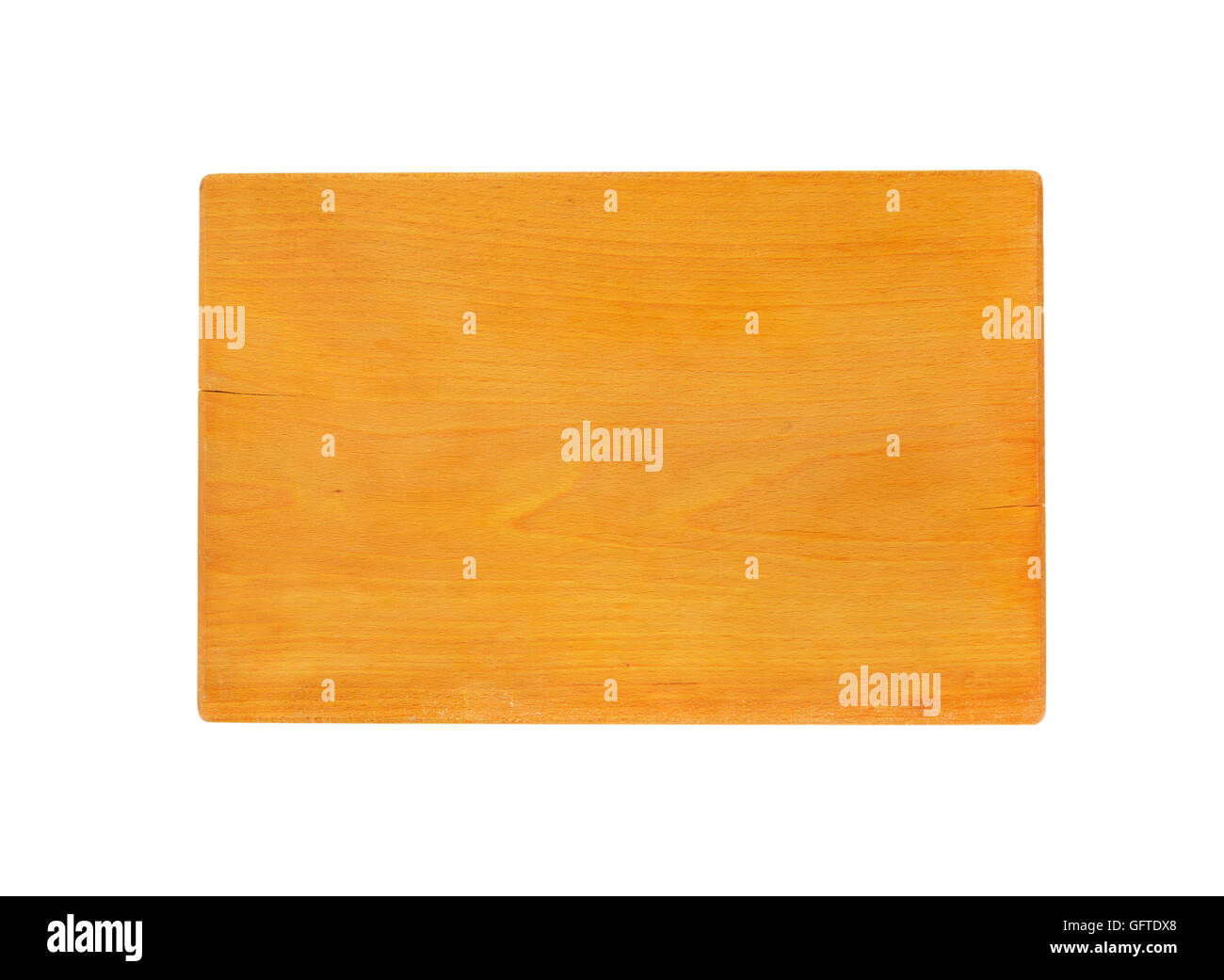 Rectangle chopping board on white background Stock Photo
