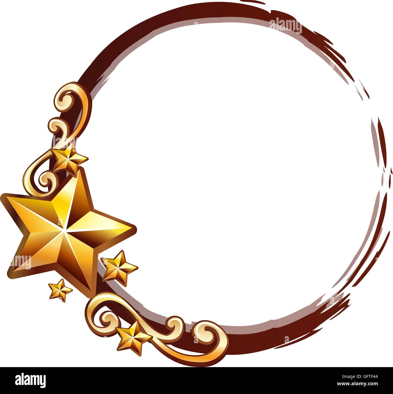 Logo design with golden stars illustration Stock Vector Image & Art - Alamy