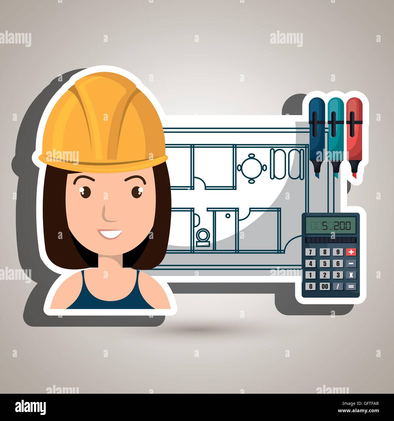 Plans Calculator Stock Vector Images - Alamy