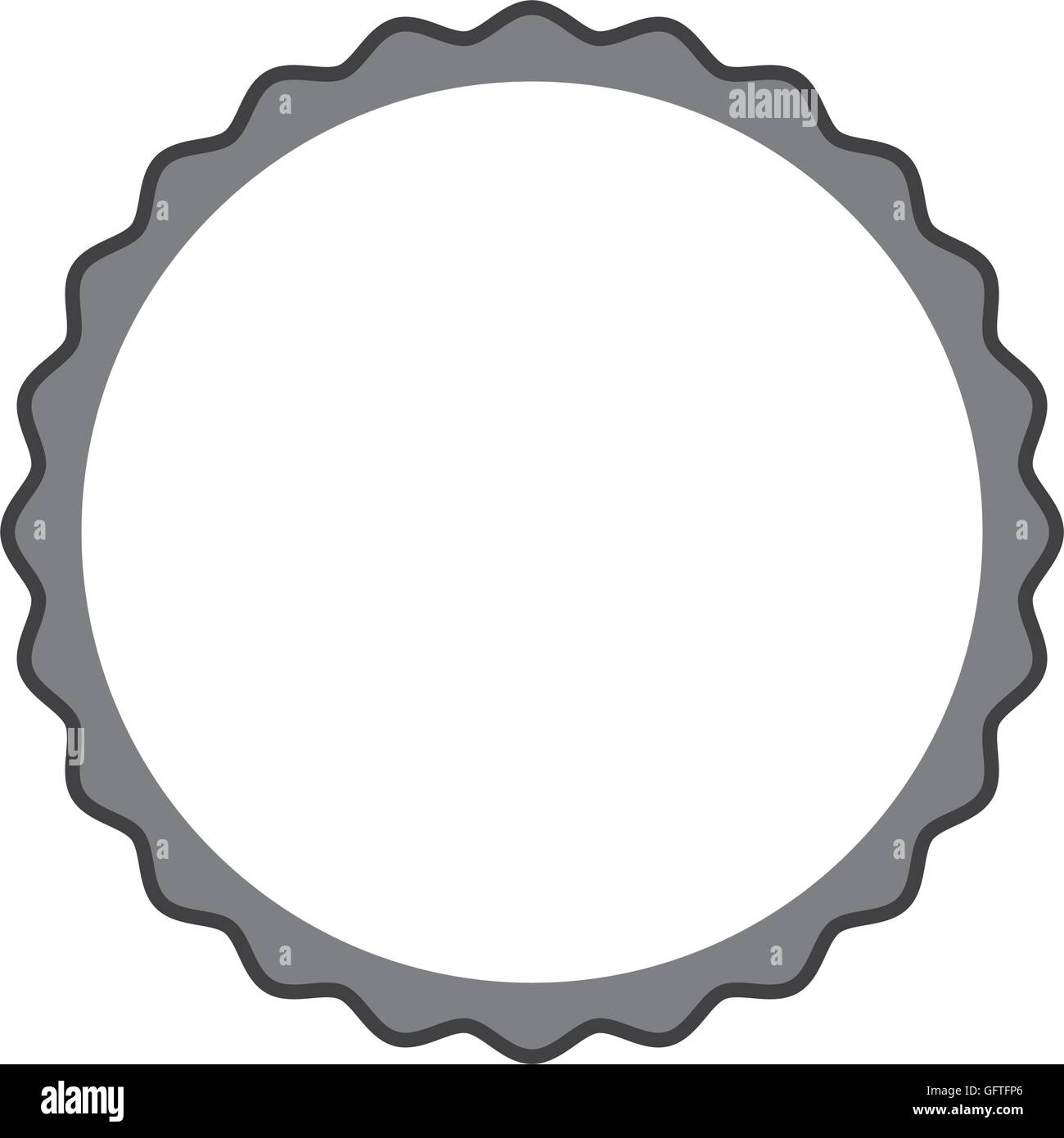circle seal frame icon Stock Vector Image & Art - Alamy