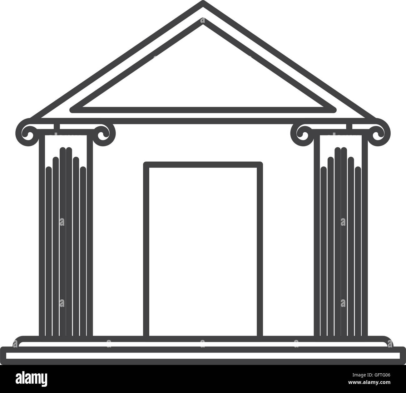 bank building place icon Stock Vector Image & Art - Alamy