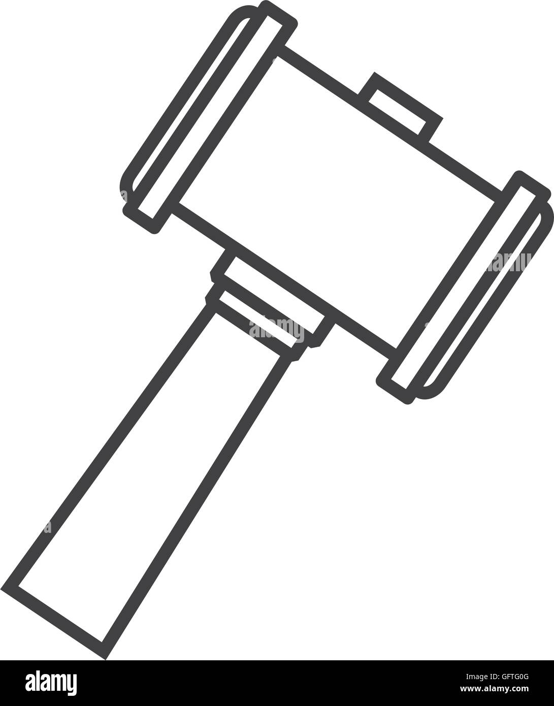 hammer wood gavel icon Stock Vector Image & Art - Alamy