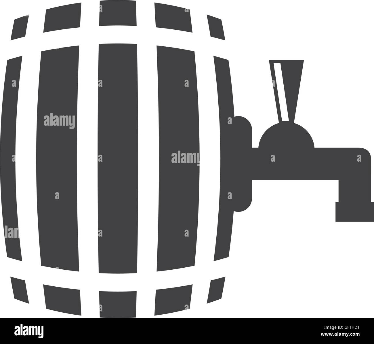 beer barrel drink wooden icon Stock Vector Image & Art Alamy