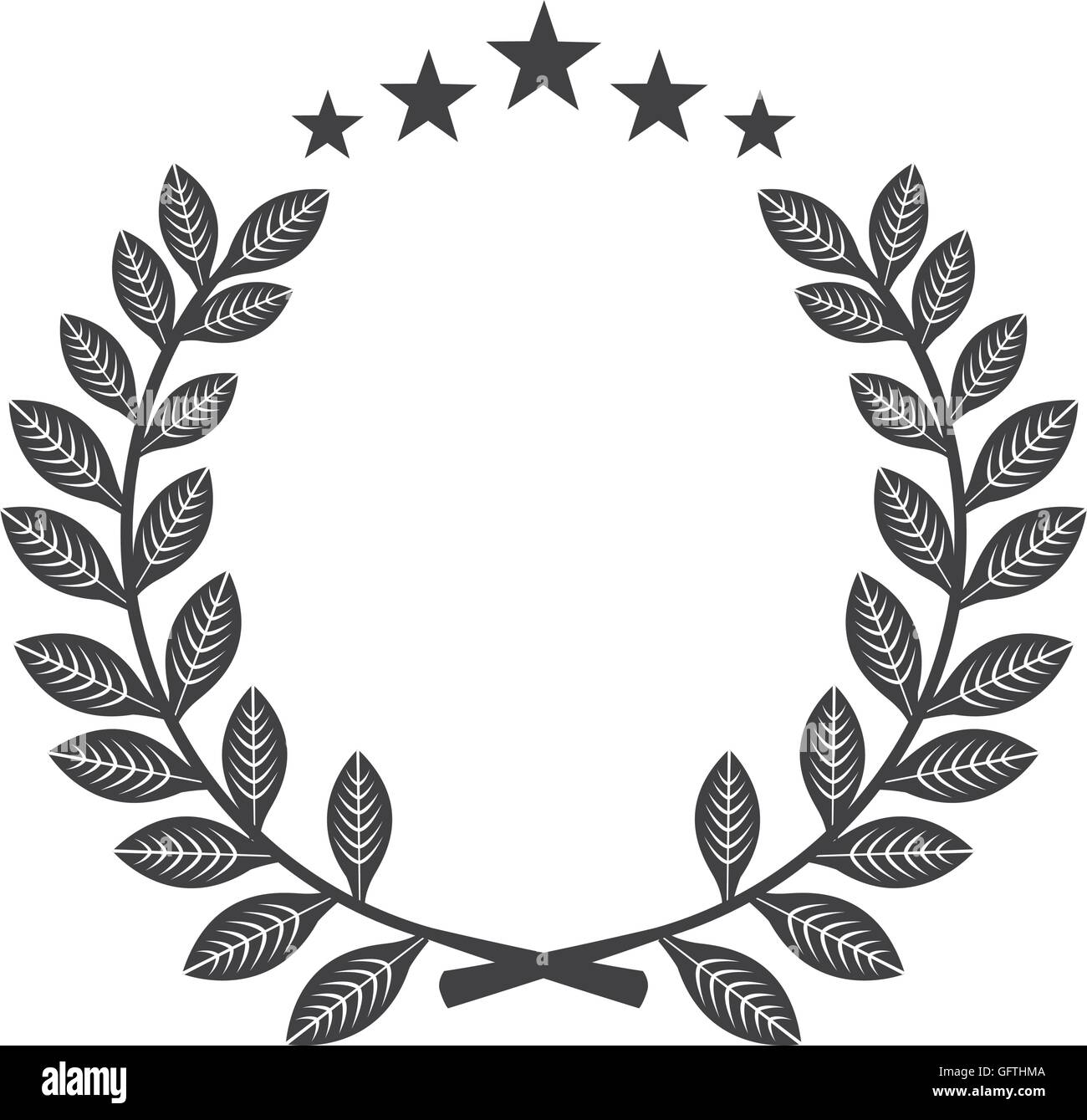 crown wreath leafs icon Stock Vector Image & Art - Alamy