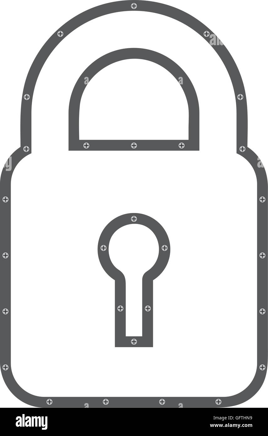padlock lock security icon Stock Vector Image & Art - Alamy