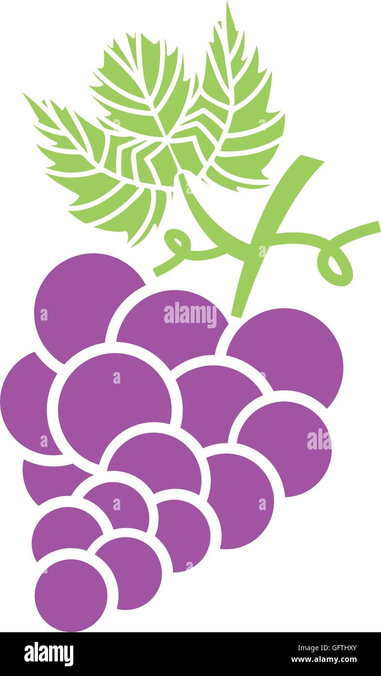 grapes fruits fresh icon Stock Vector Image & Art - Alamy