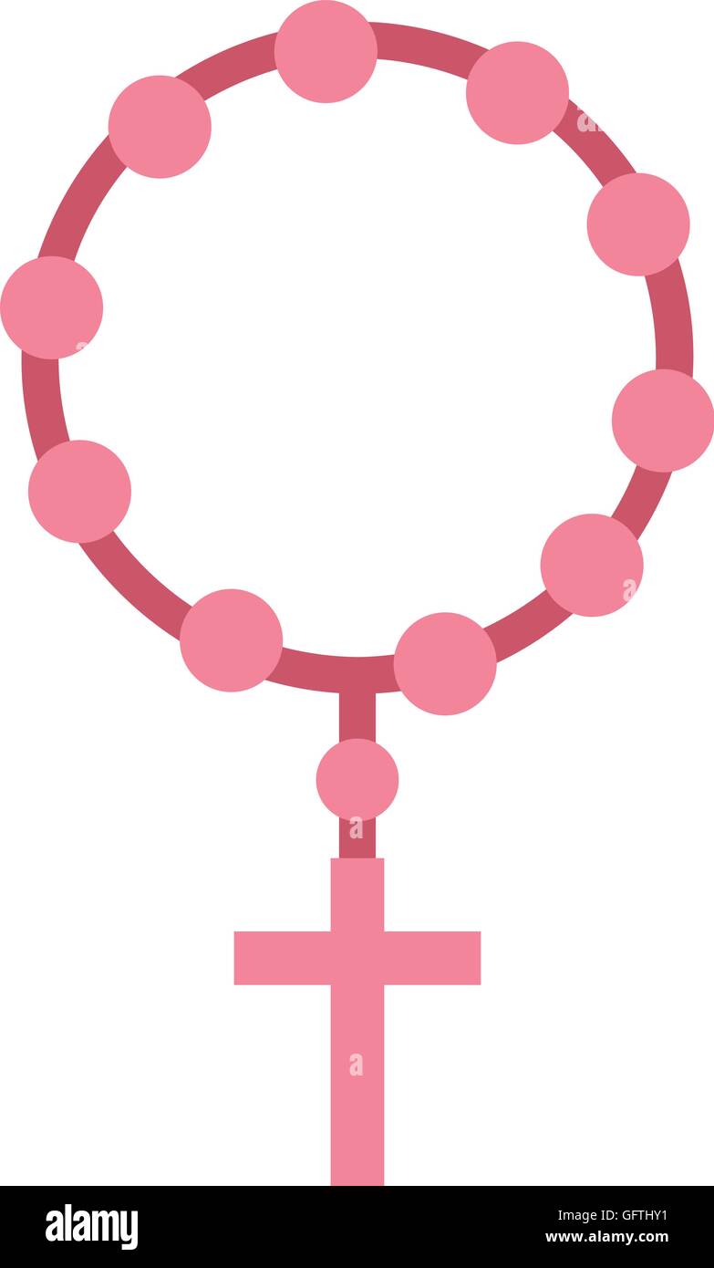 rosary beads religion icon Stock Vector Image & Art Alamy