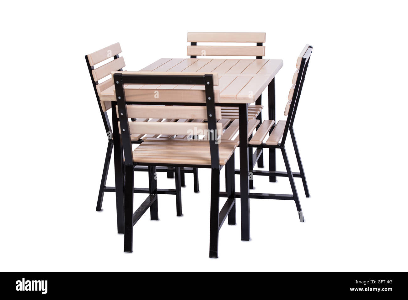 Set of kitchen furniture isolated on white Stock Photo - Alamy