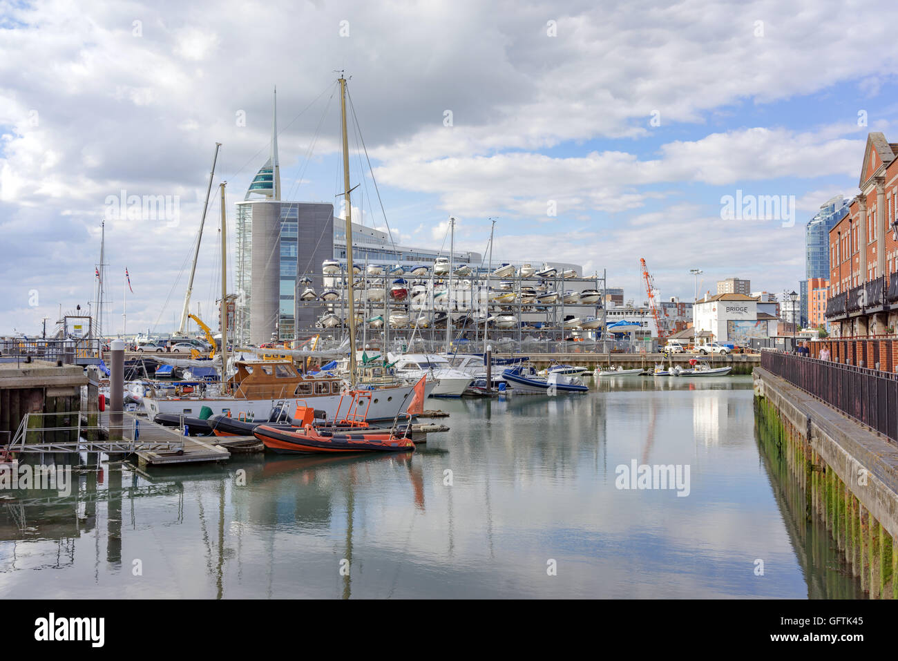 Ben Ainslie's BAR Headquarters on Spice Island in Portsmouth Stock Photo