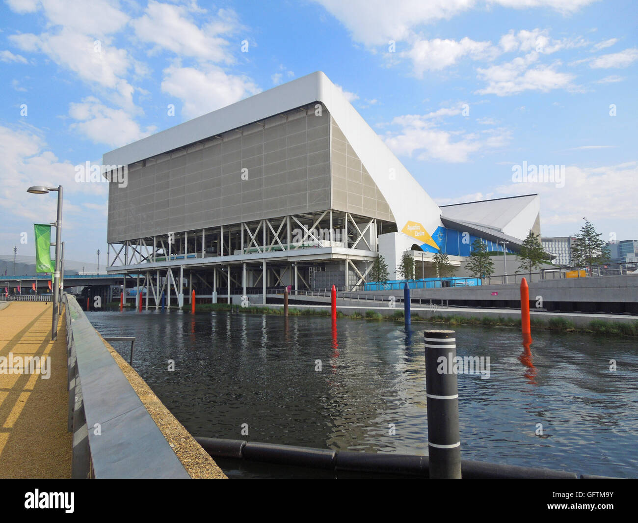 London Aquatics Centre, Queen Elizabeth Olympic Park, Stratford, London Stock Photo