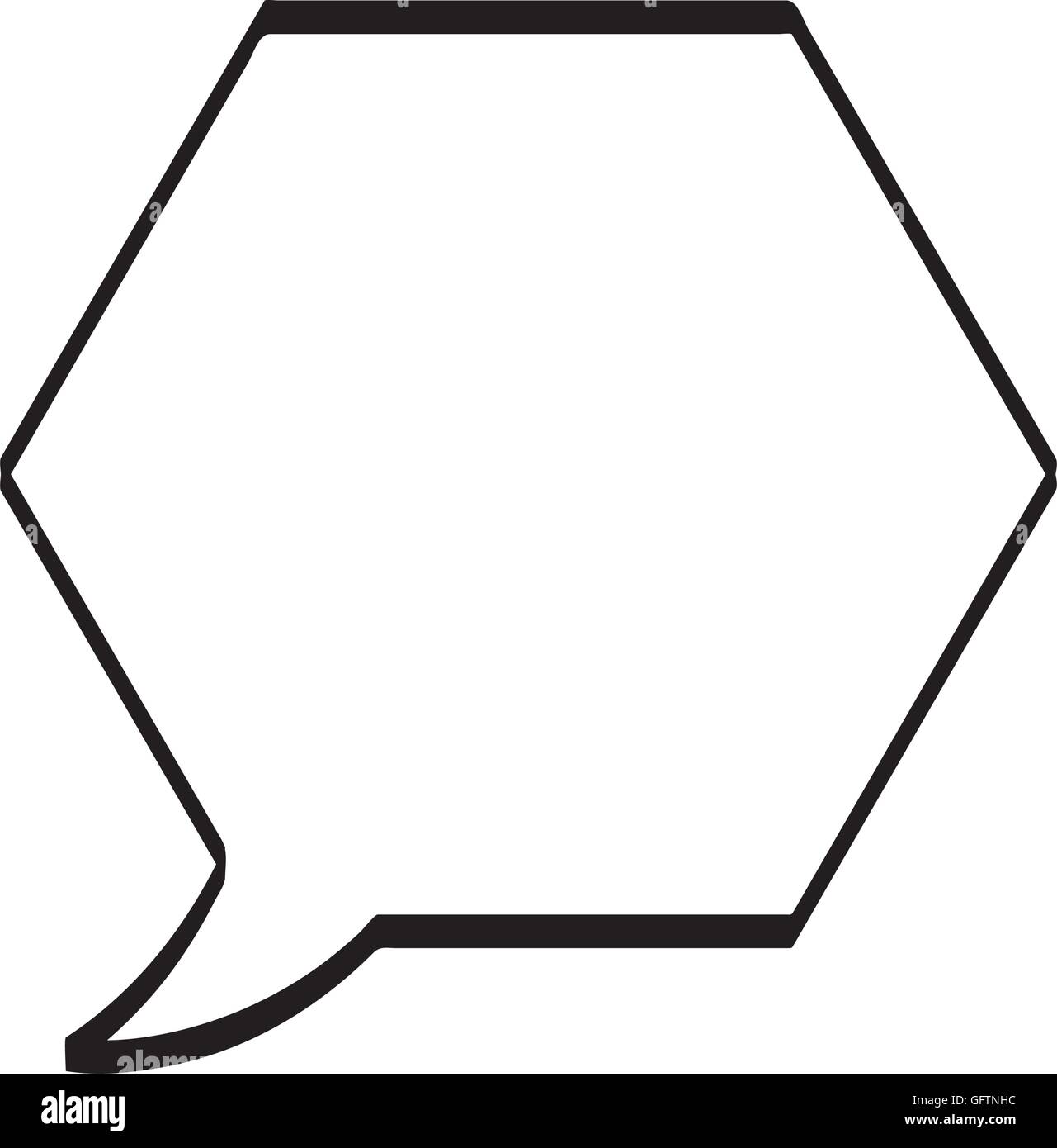speech bubble monochrome message icon Stock Vector Image & Art - Alamy
