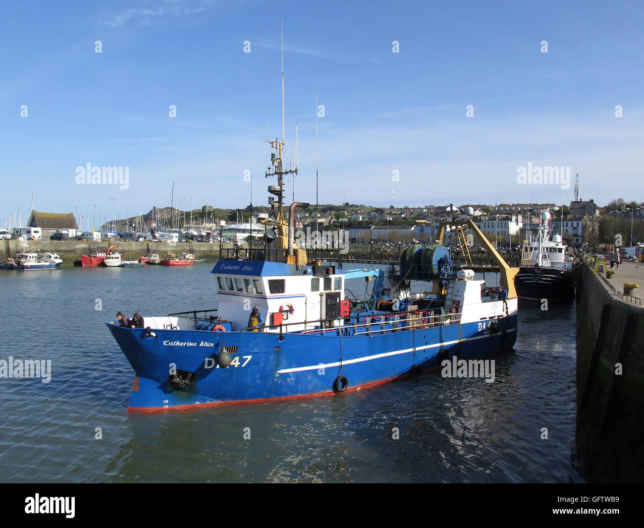 Fishing Boat, Howth Harbour Stock Photo