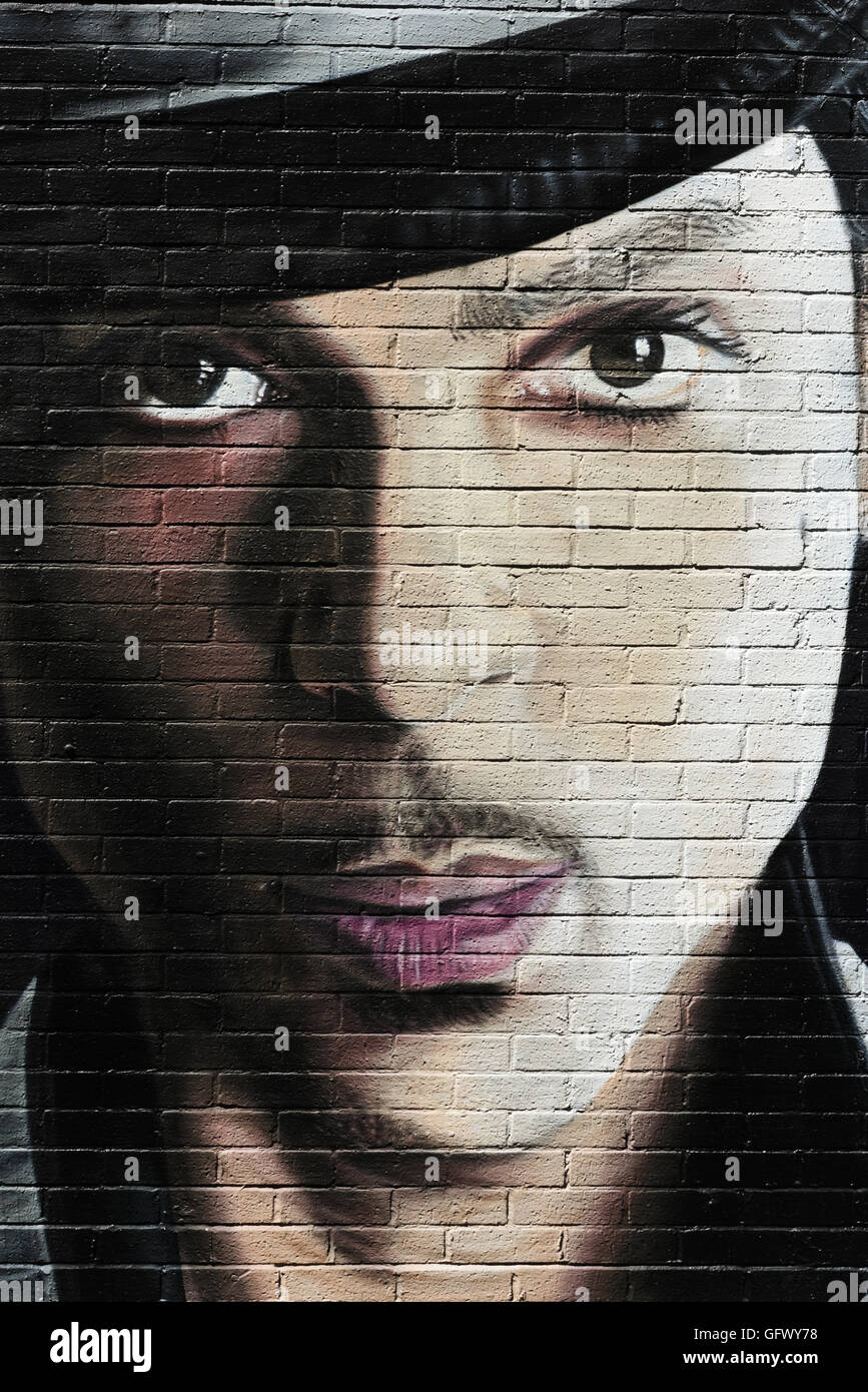 Prince Artwork by AKSE. Northern Quarter. Manchester. grafitti graffiti art Stock Photo