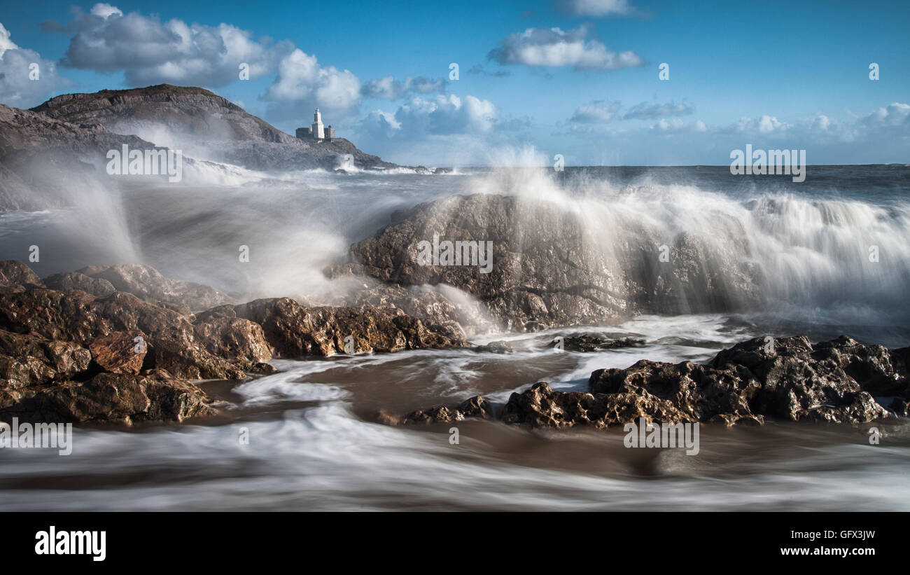 Crashing waves Stock Photo