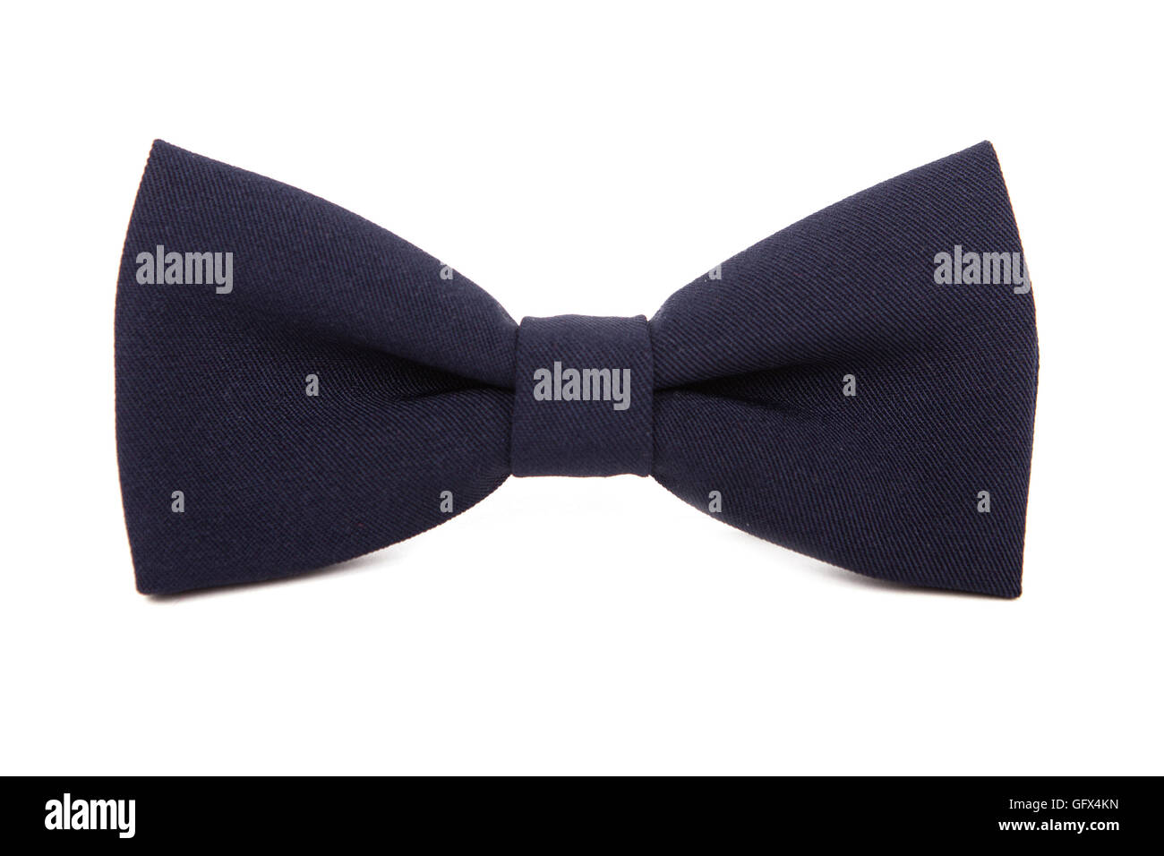 black bow-tie isolated on white background Stock Photo