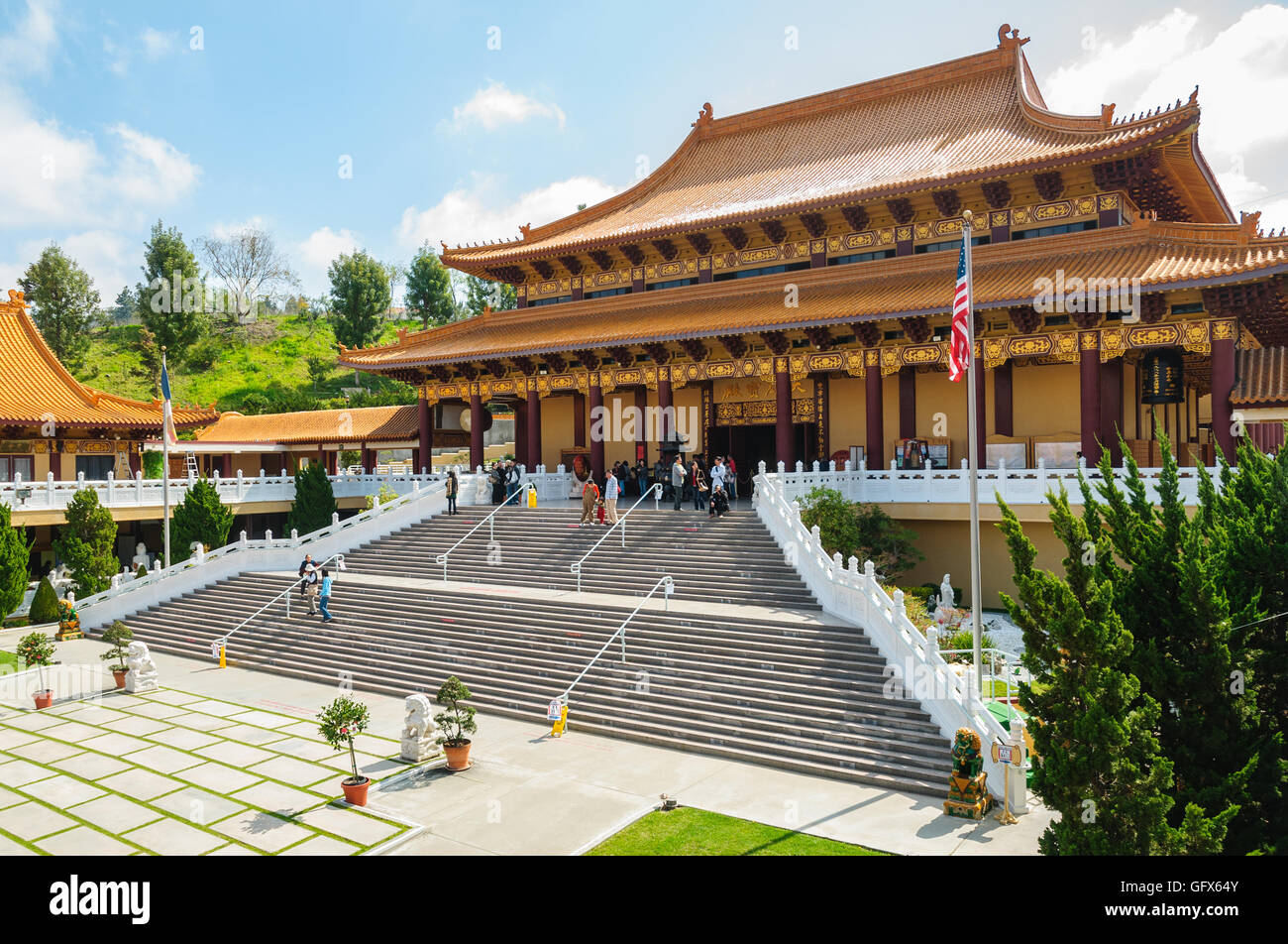 Hsi Lai Temple Stock Photo