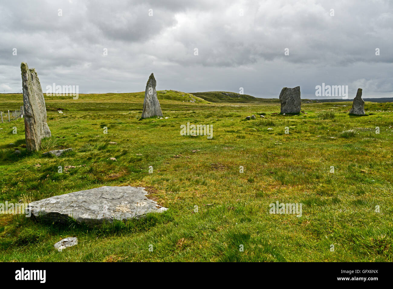 Callanish II Stone Circle Stock Photo