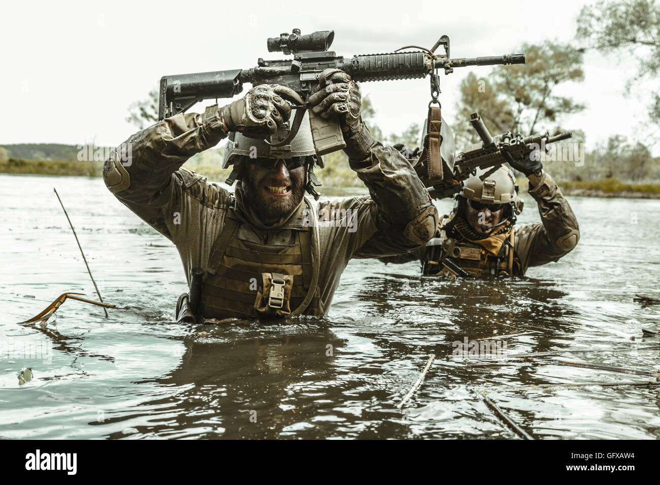 Green Berets soldiers in action Stock Photo - Alamy