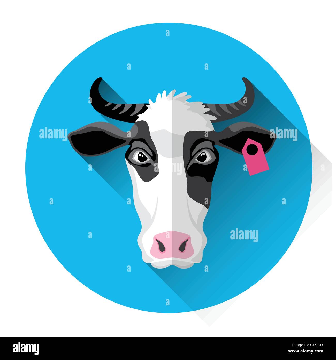 Cow Farm Animal Icon Stock Vector Image & Art - Alamy