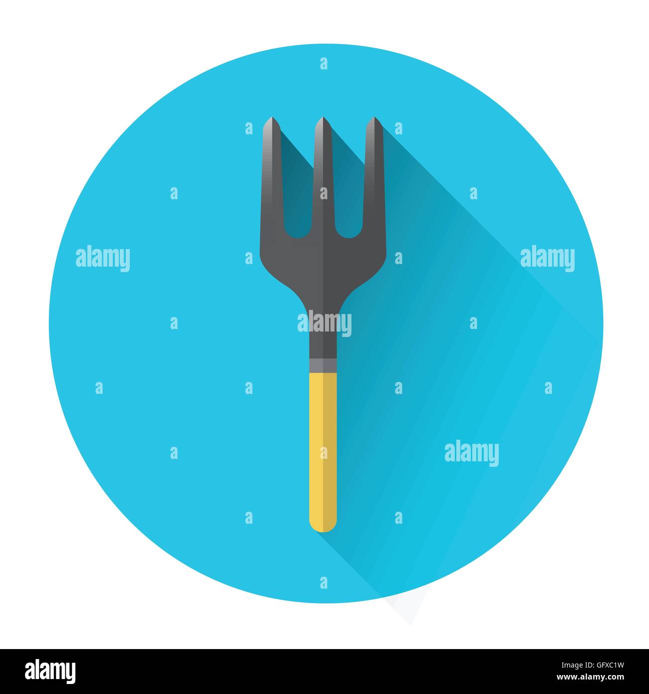 Rake Farming Icon Stock Vector Image & Art - Alamy