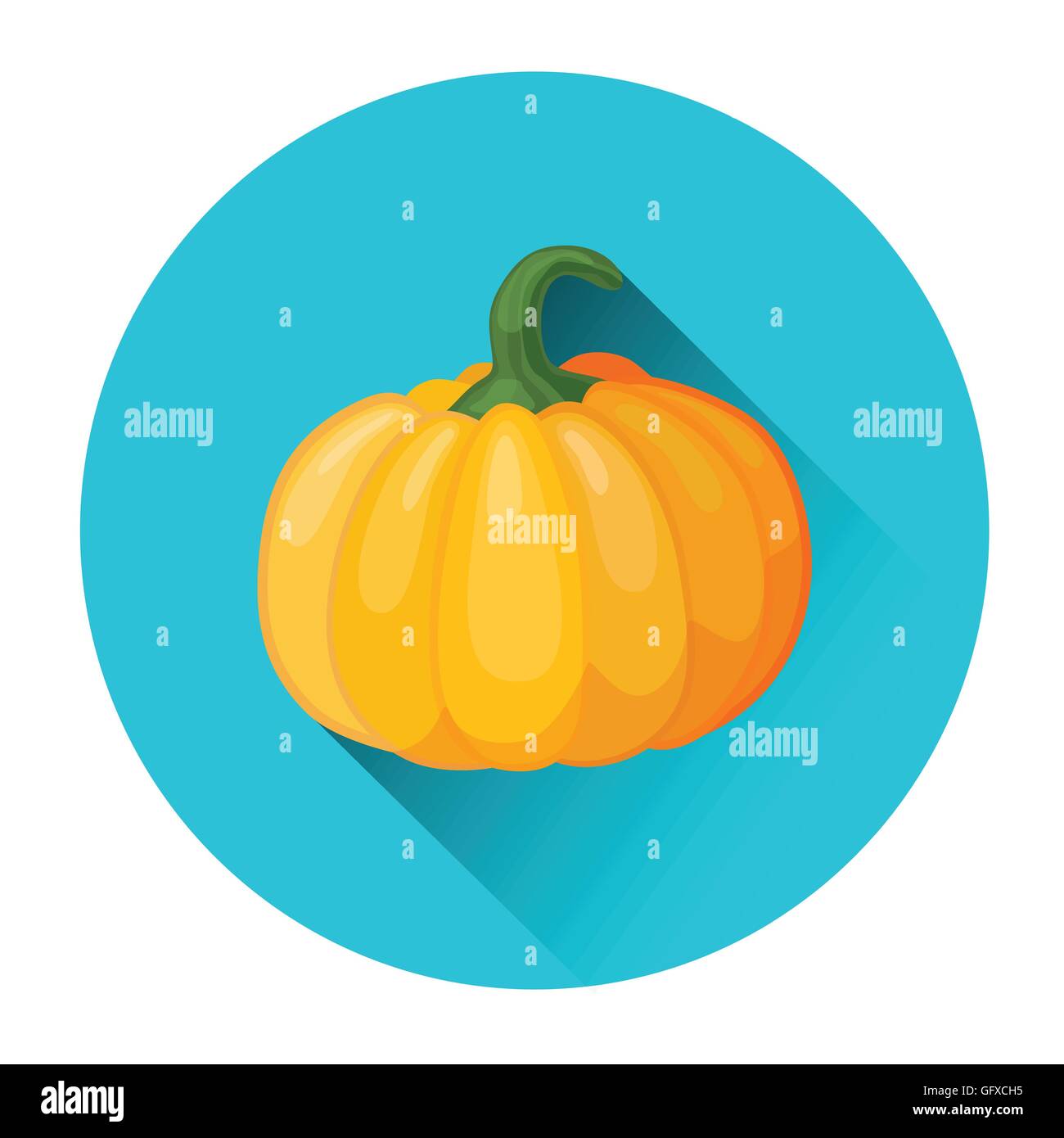 Pumpkin Vegetable Icon Stock Vector Image & Art Alamy