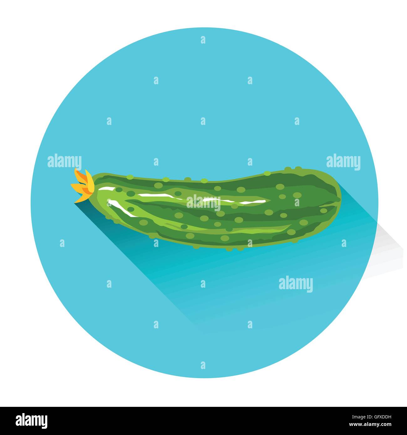 Cucumber Colorful Vegetable Icon Stock Vector Image & Art - Alamy