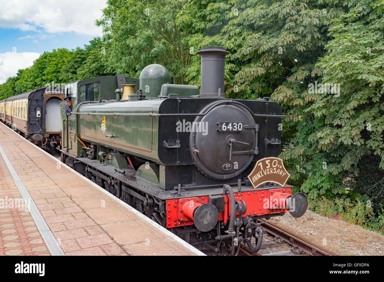 GWR Class 6430 on the Cholsey & Wallingford Railway Stock Photo