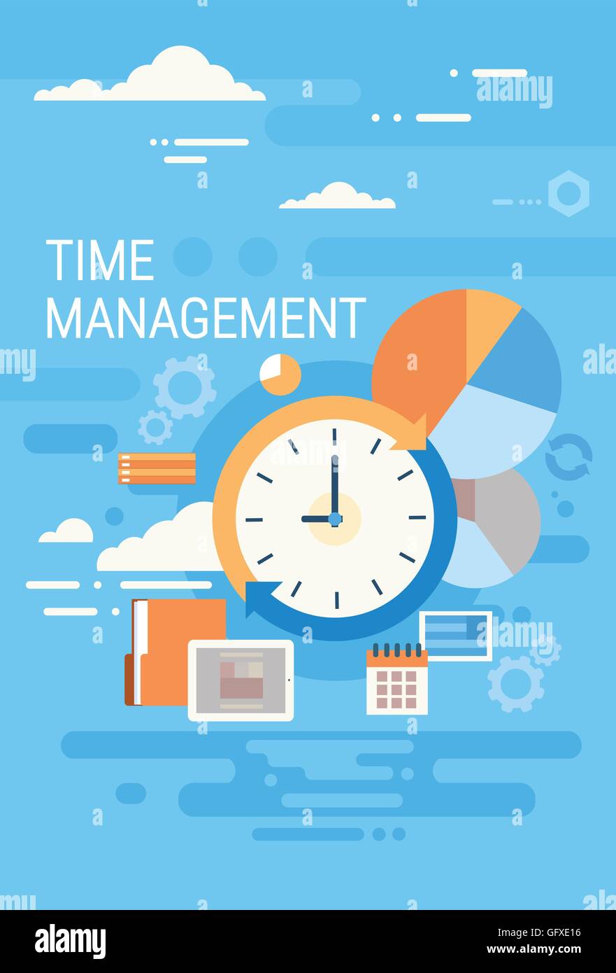 Clock Time Management Concept Abstract Stock Vector Image & Art Alamy