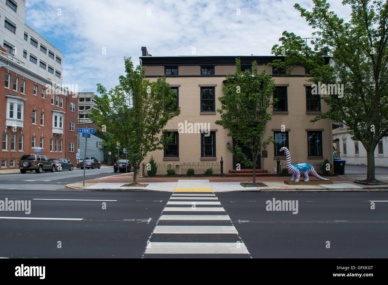 Homes in Downtown Harrisburg, Pennsylvania Stock Photo Alamy
