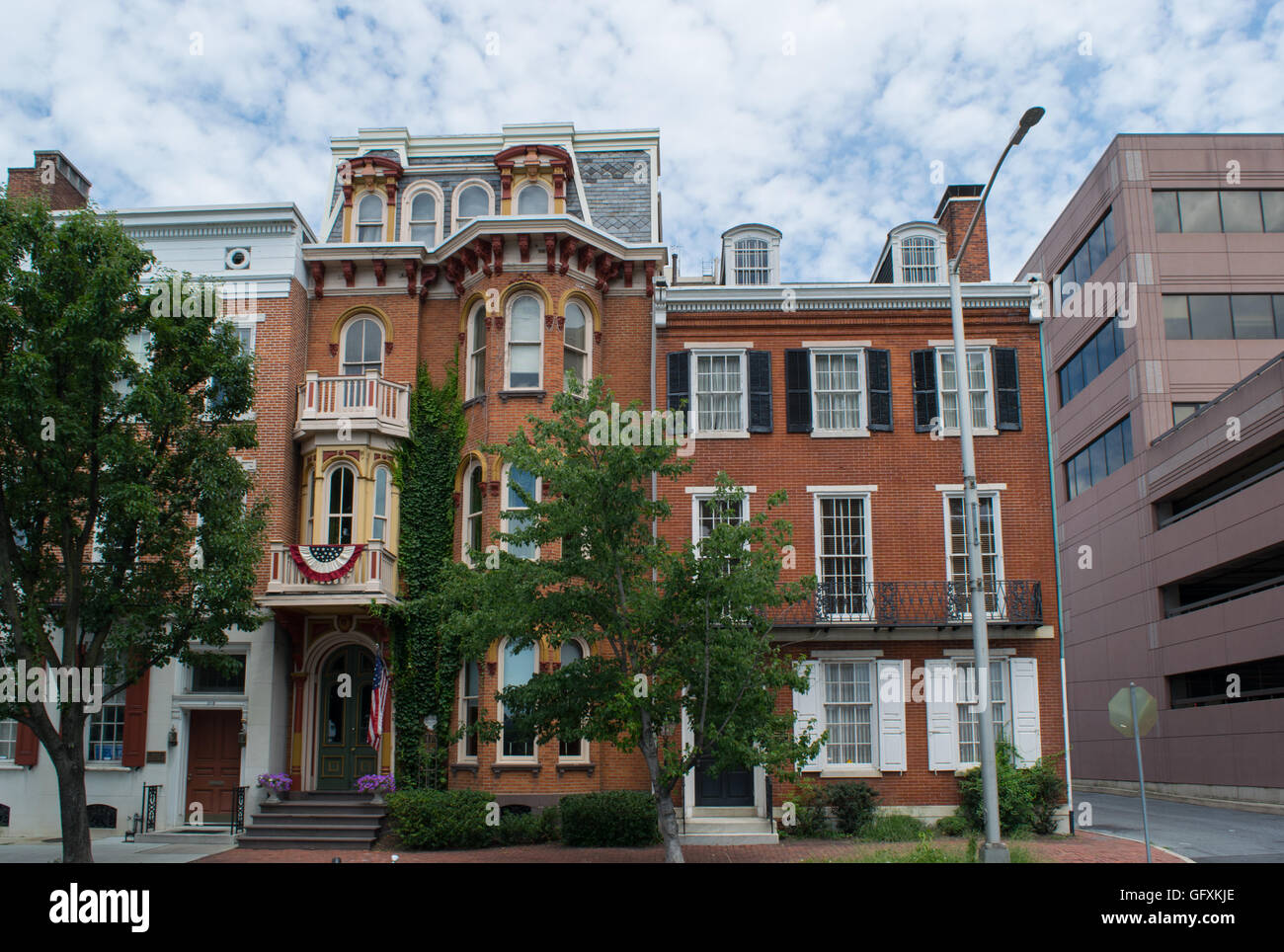Homes in Downtown Harrisburg, Pennsylvania Stock Photo Alamy