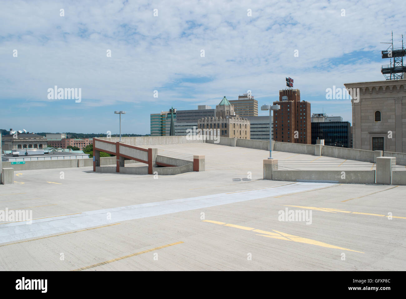 Parking Garage In Downtown Harrisburg Pennsylvania Stock Photo