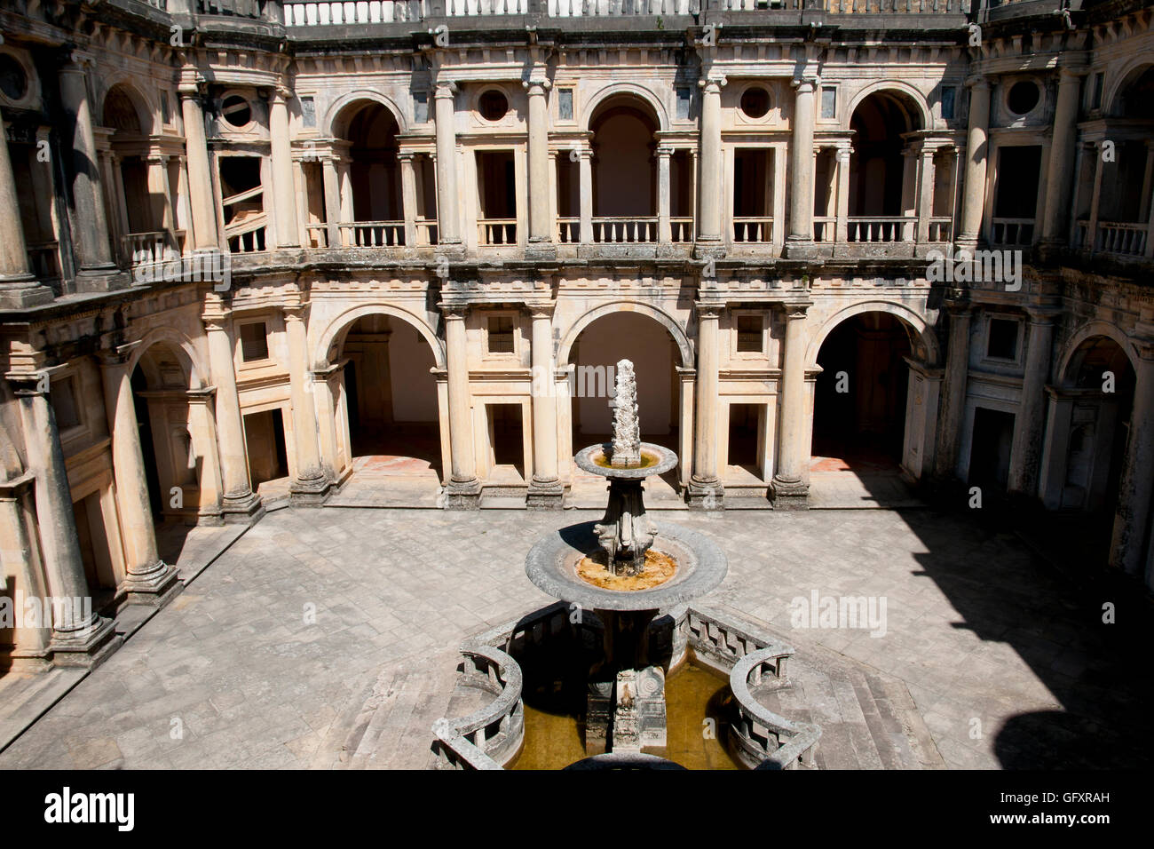 Convent of Christ - Tomar - Portugal Stock Photo