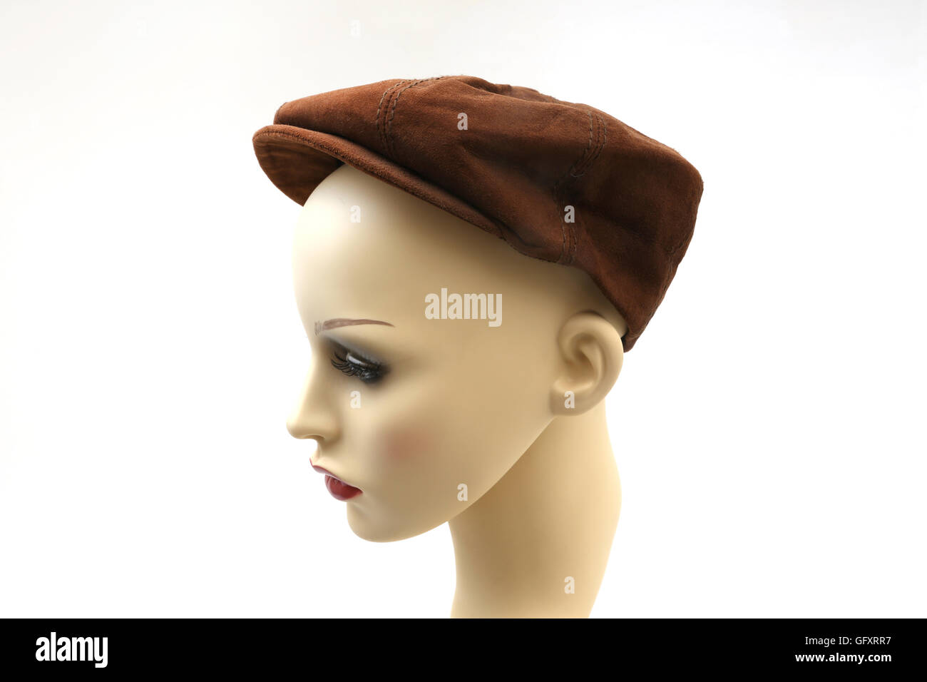 suede baker boy cap