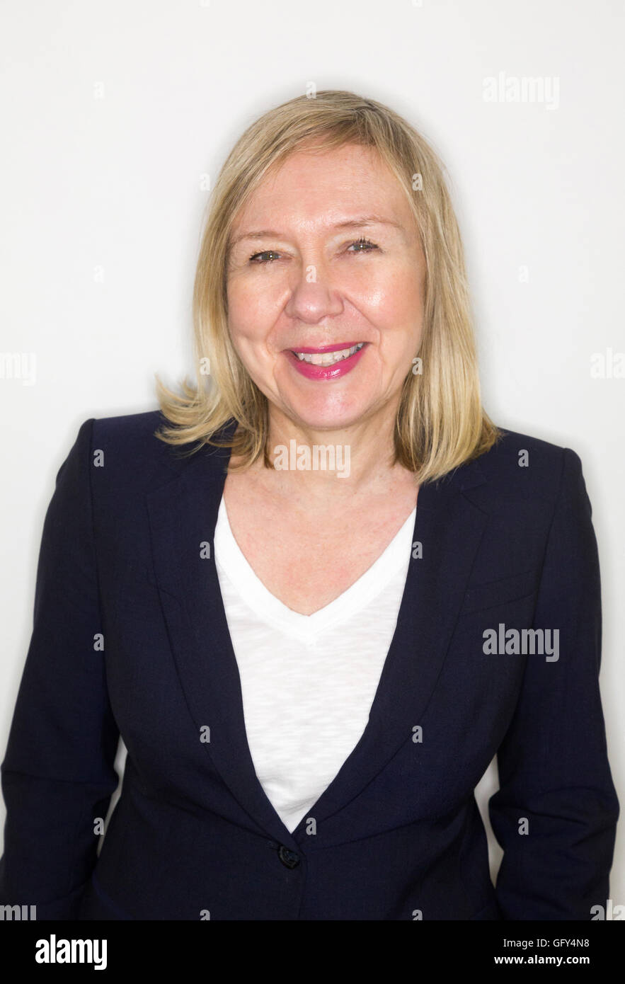 Blonde mature woman 60 years hi-res stock photography and images - Alamy