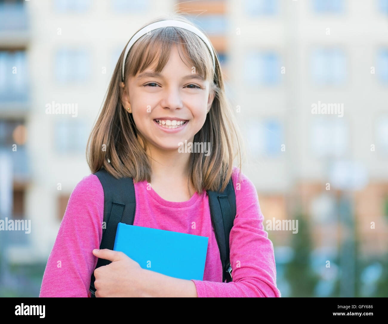 Girl back to school Stock Photo Alamy