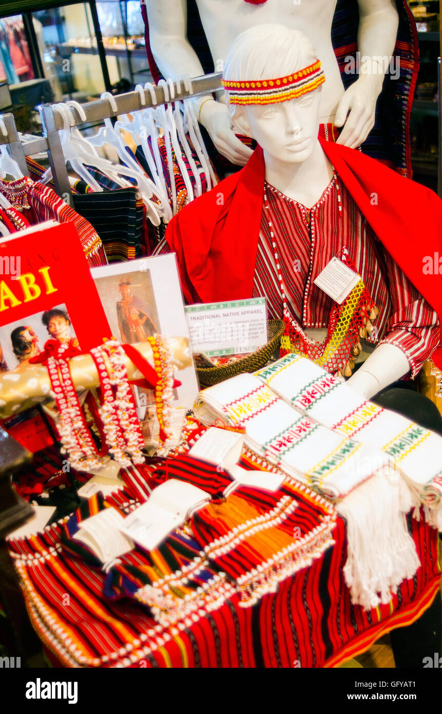 Tribal ware in Craft shop, Terminal 2, Manila International Airport, Philippines Stock Photo Alamy