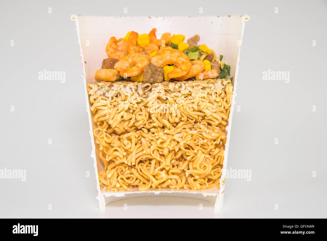 Interior of Cup Noodle Stock Photo 113083315 Alamy