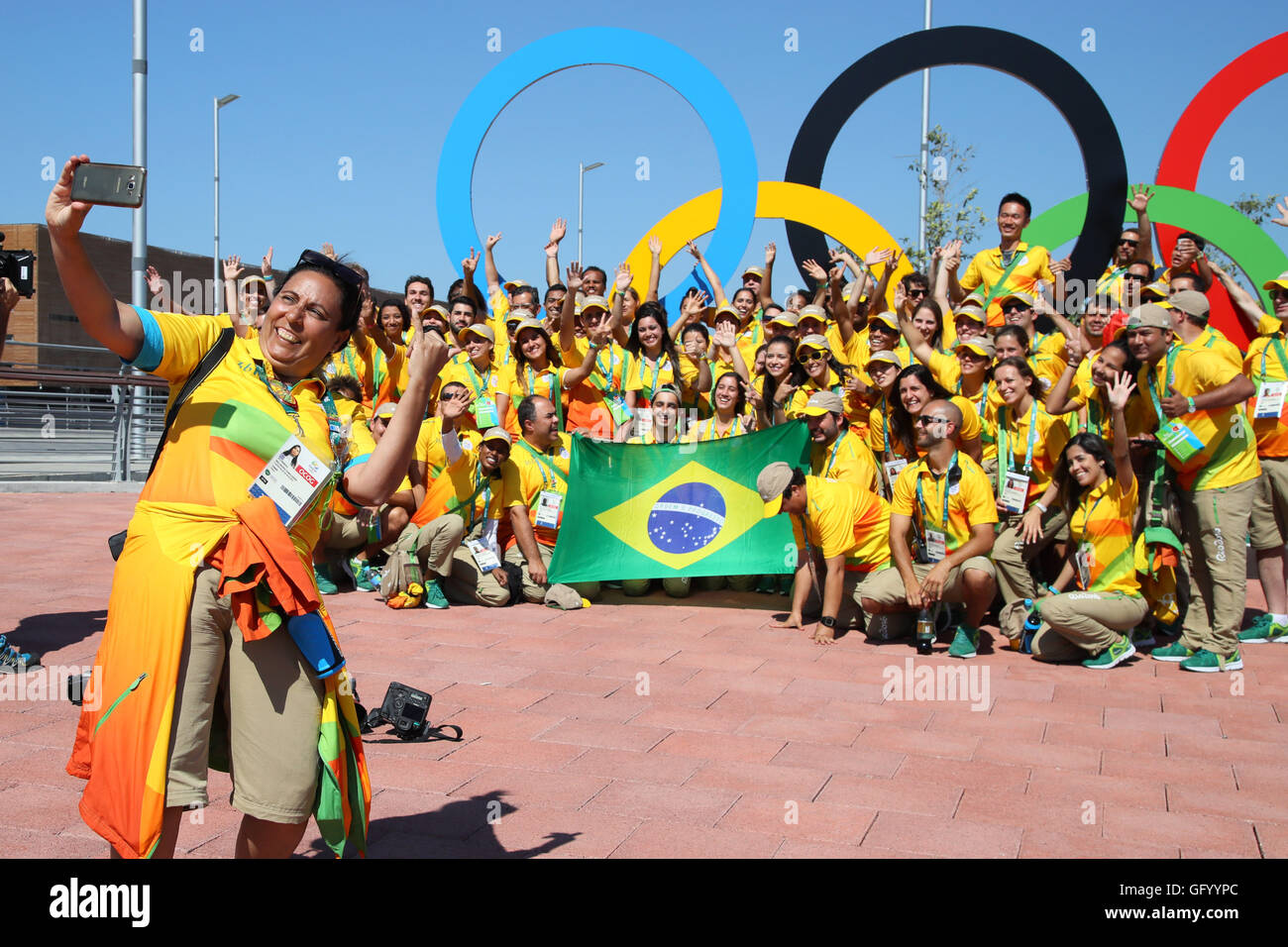 Volunteers AUGUST 1 2016 The Rio 2016 Olympic Games In Rio De Volunteers AUGUST 1 2016 The Rio 2016 Olympic Games In Rio De