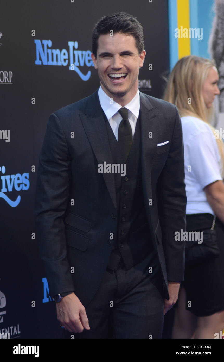 Hollywood, CA, USA. 1st Aug, 2016. Robbie Amell. World premiere of ...