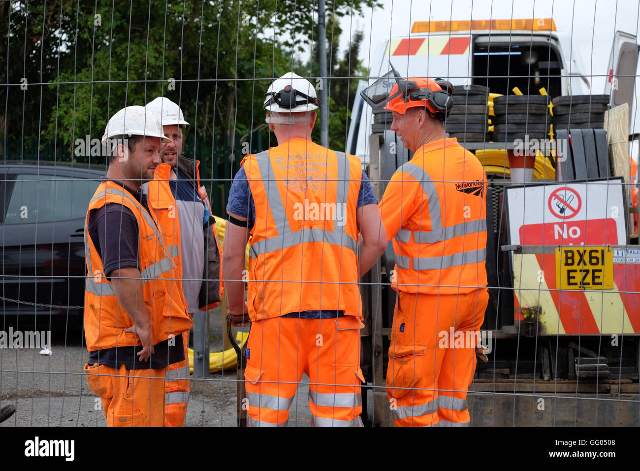 Network rail are at the scene of a bridge collapse in grove road barrow