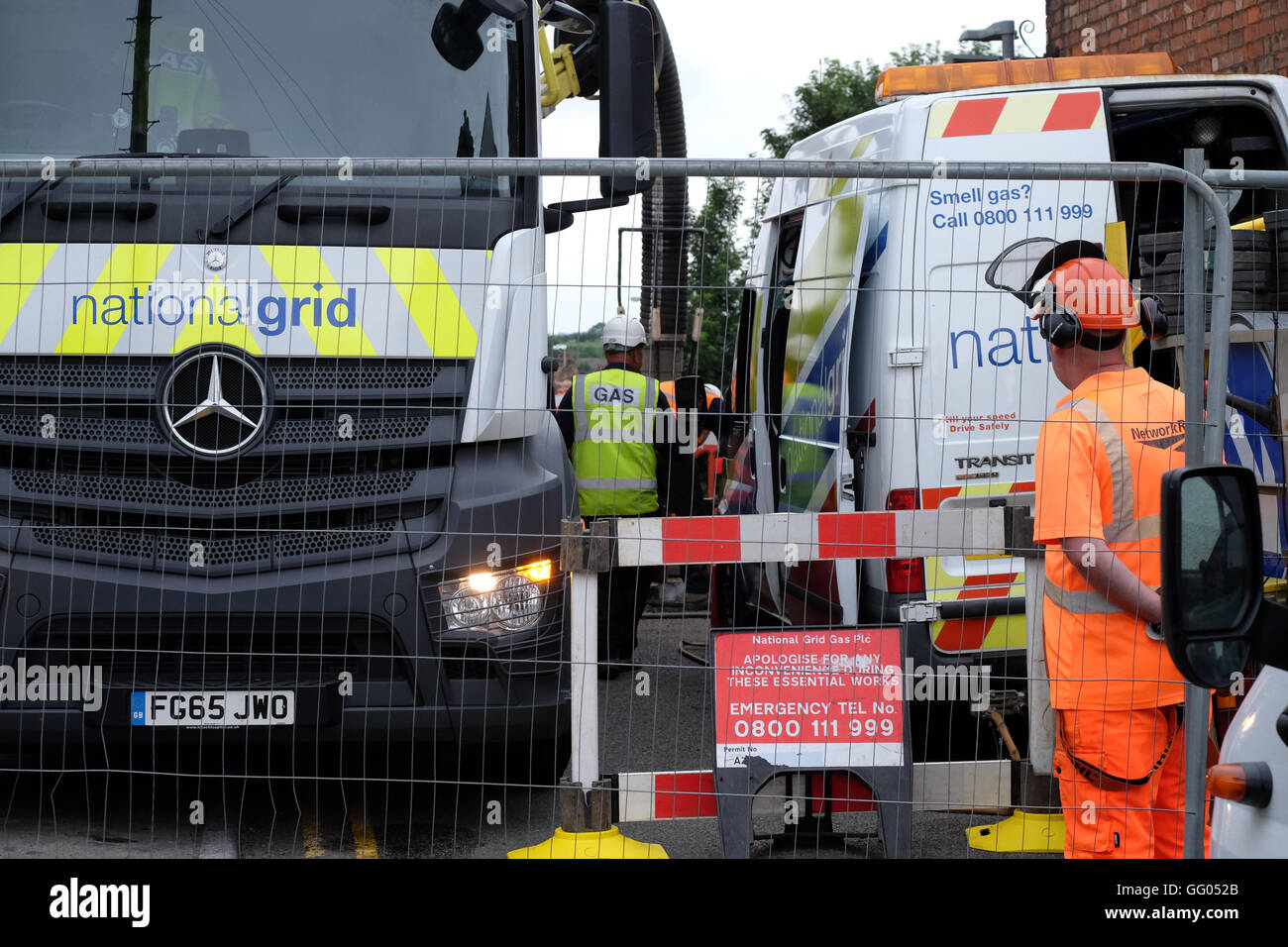 Network rail are at the scene of a bridge collapse in grove road barrow