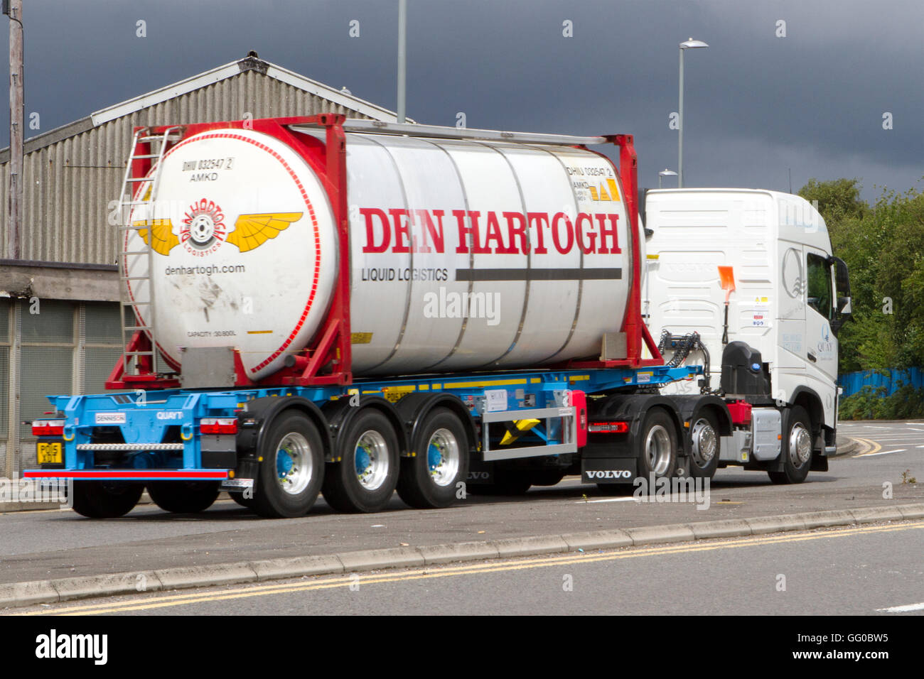 Den Hartogh, Liguid logistics tanker in Liverpool, Merseyside, UK Stock Photo