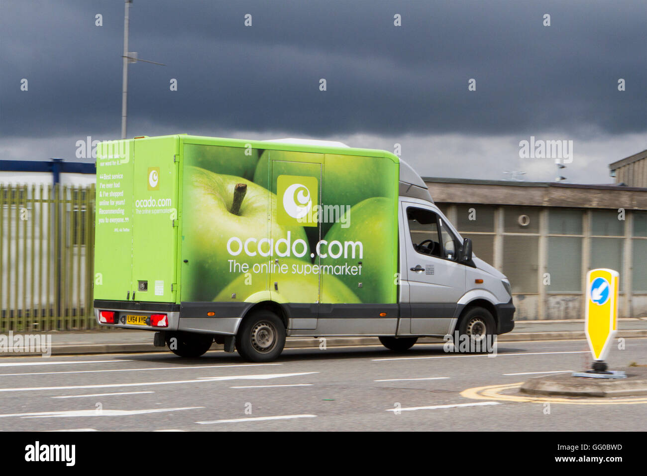 Logistics ocado online brand groceries hires stock photography and