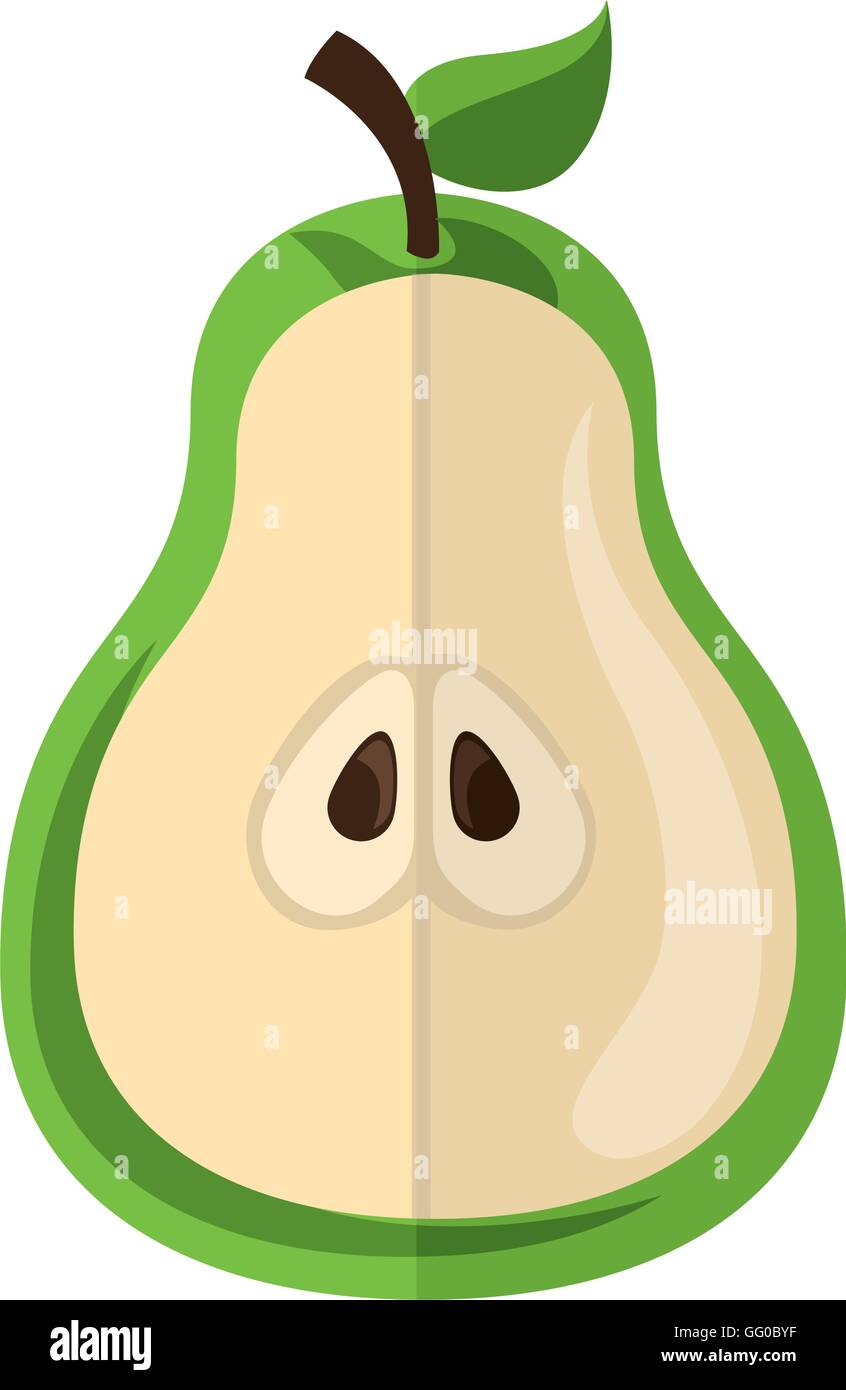 pear fresh fruit icon Stock Vector Image & Art - Alamy
