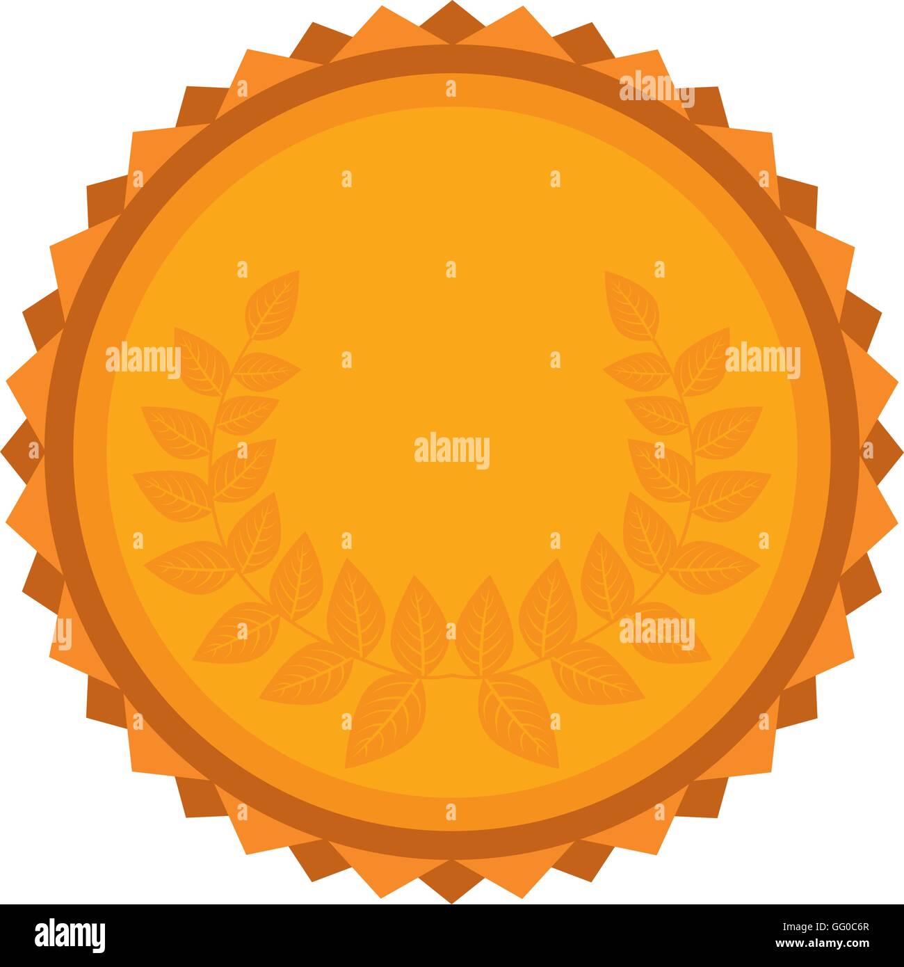 wreath gold award icon Stock Vector Image & Art - Alamy